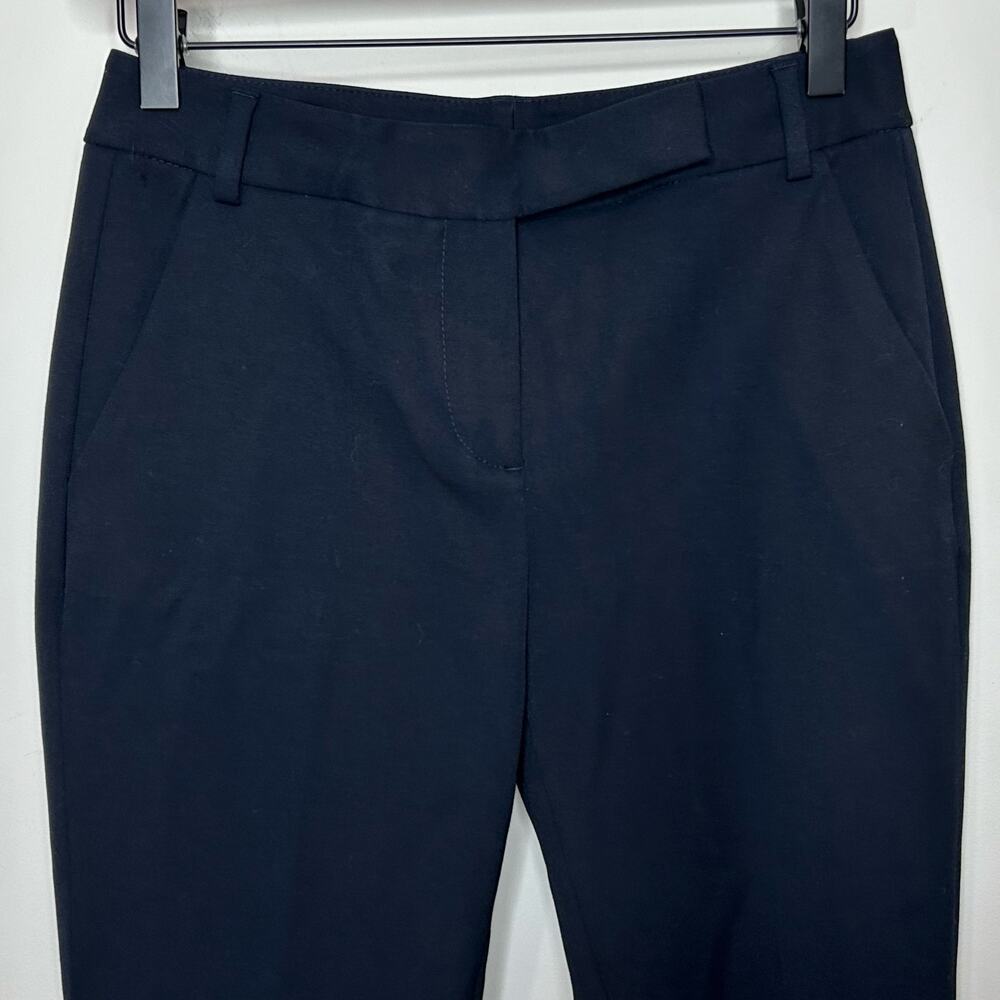 Reiss JoAnne Straight Leg Trousers Navy Blue Size 2 (US) NWT - Picture 2 of 9